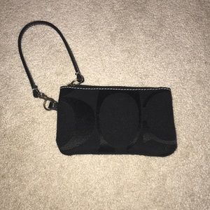 Black Coach wristlet
